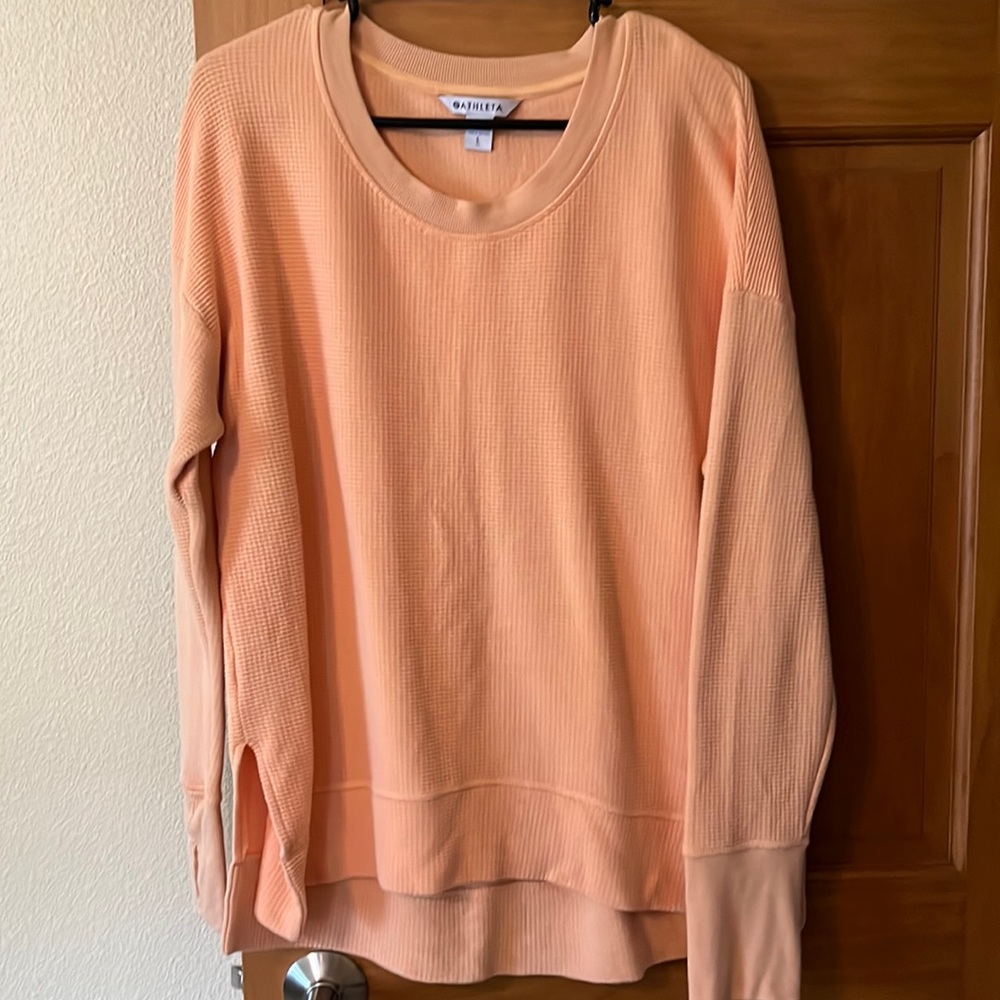 Coaster luxe waffle sweatshirt by Athleta
